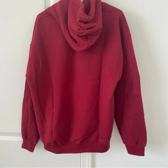 Alaska Hoodie Dark Red Sz Large Outdoor Nature - Picture 3 of 4